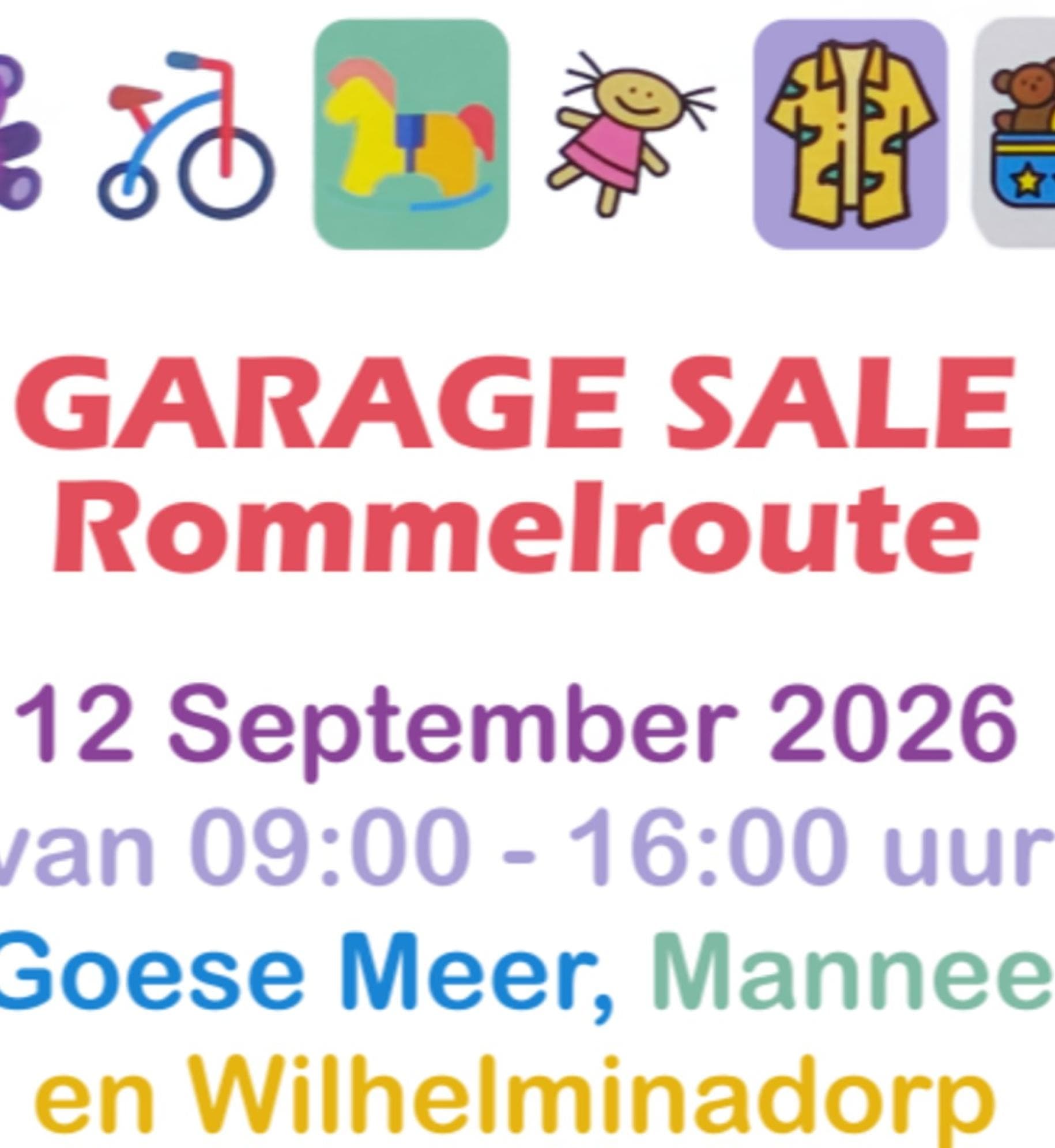 Garage Sale Rommelroute Wilhelminadorp 2026
