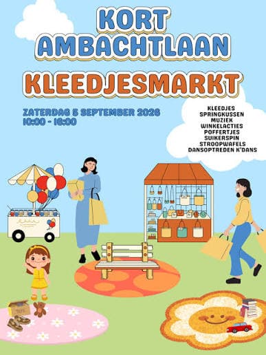 Kleedjesmarkt Kort Ambachtlaan Zwijndrecht