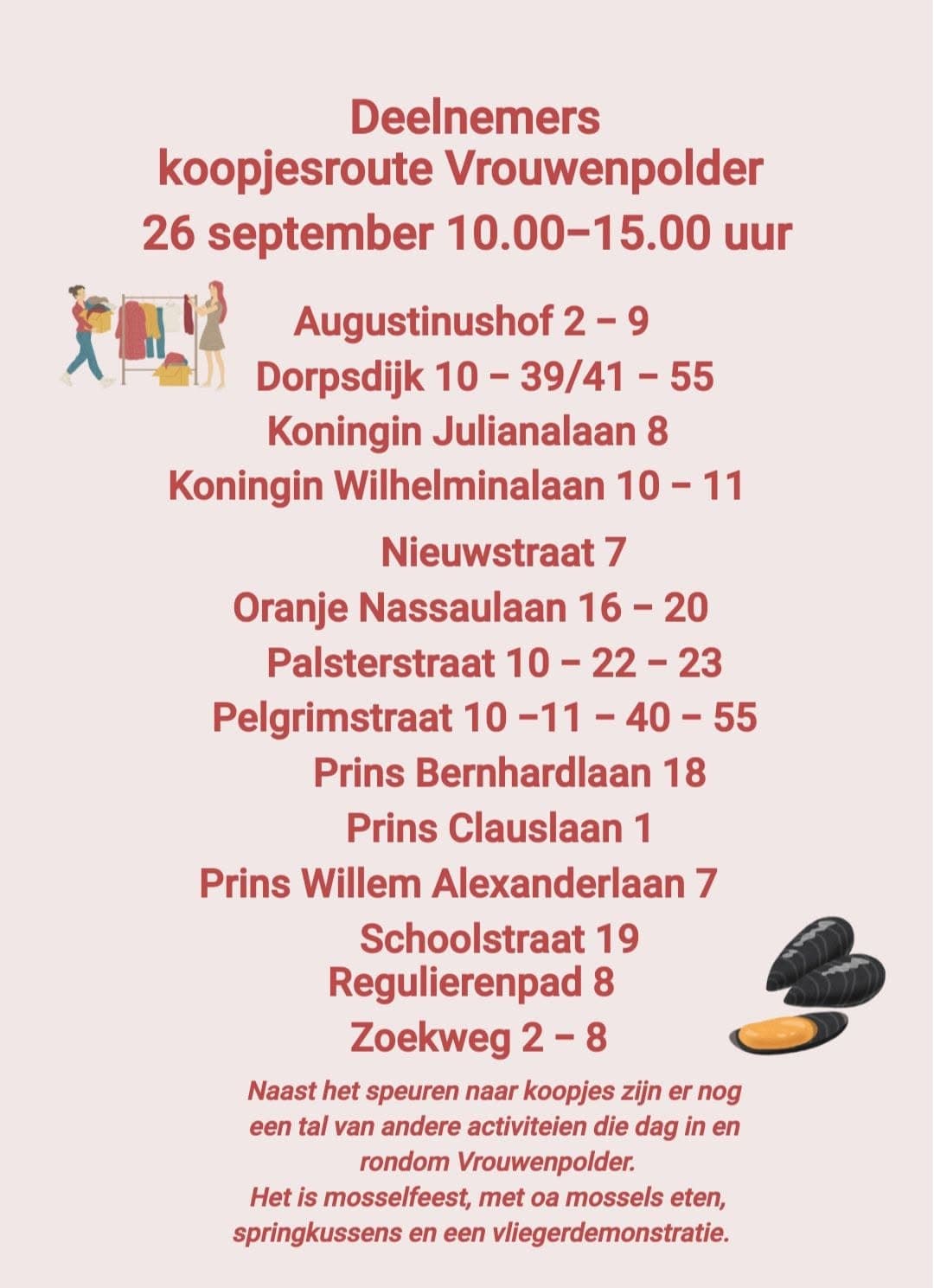 Koopjesroute Vrouwenpolder 2026