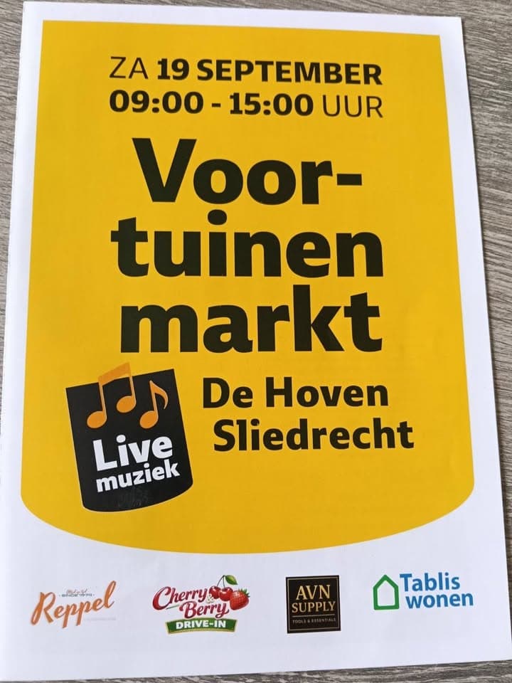 Voortuinenmarkt De Hoven Sliedrecht 2026