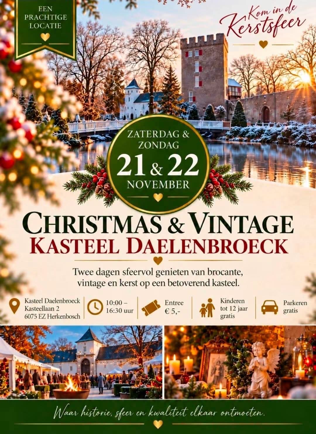 Christmas and Vintage op Kasteel Daelenbroeck