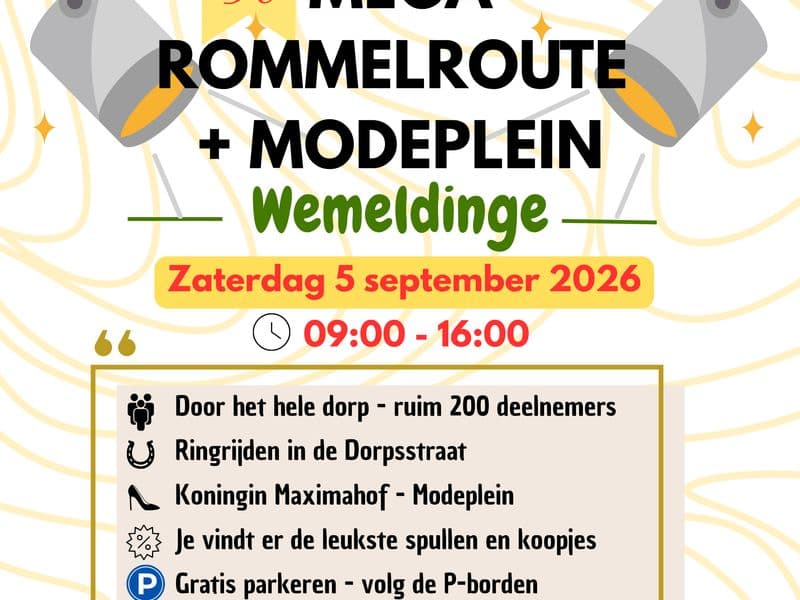 Mega Rommelroute Wemeldinge + Modeplein