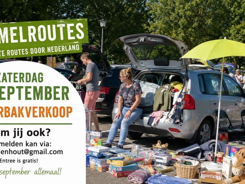 Kofferbakverkoop tijdens de Houtse Kermis