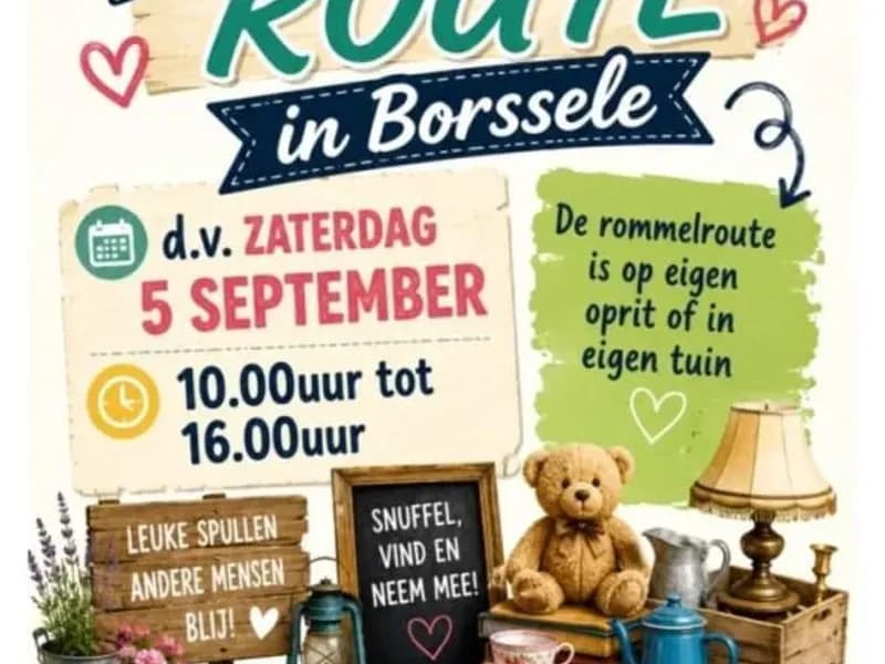 Rommelroute Borssele 5 september 2026