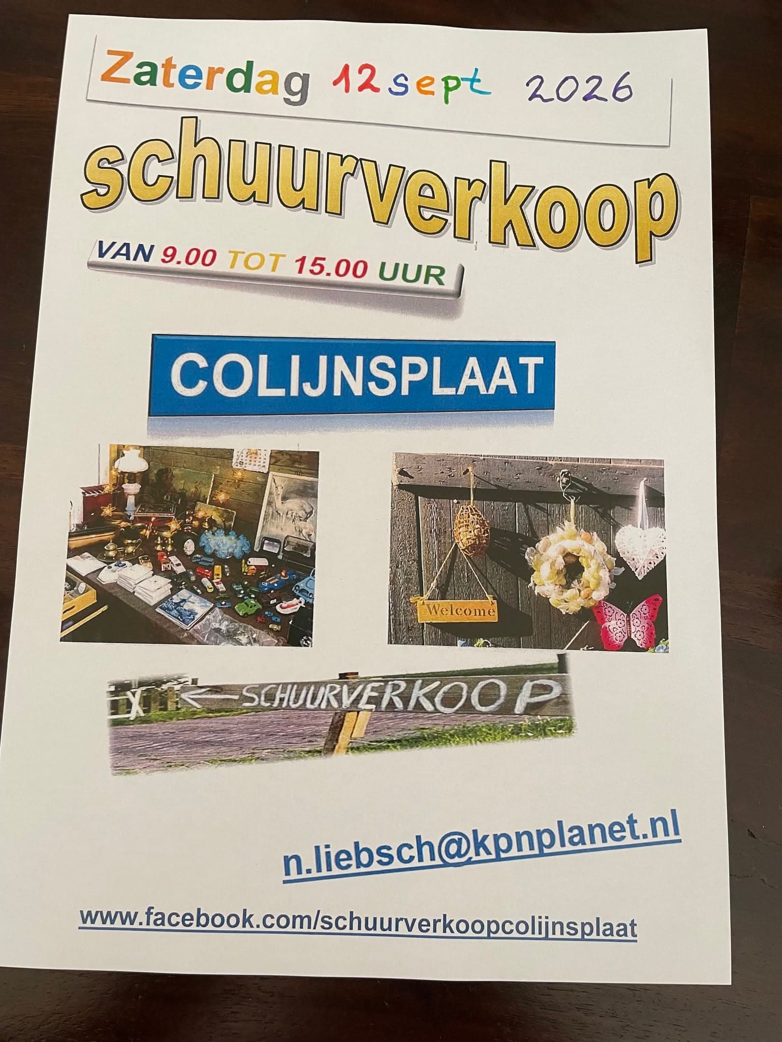 Rommelroute Colijnsplaat 12 september 2026